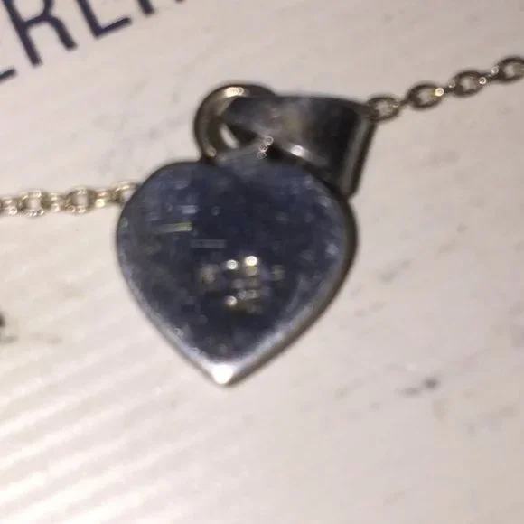 Marsala Dainty Vintage 925 Sterling Heart Coral Pendant Necklace - Picture 3 of 6